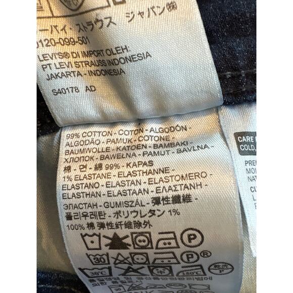 Levis 515 Jeans Womens 12M Blue Bootcut Flap Pockets Stretch Mid Rise Dark Wash - Picture 7 of 11